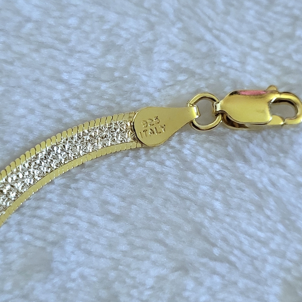 Mia Fiore Two✌️ Tone Herringbone Bracelet - NWT - Picture 11 of 16
